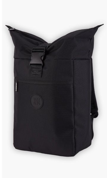 KSC Rucksack Schwarz 450D Polyester, PVC-Rückseite, Futter aus 210D-Polyester Maße: 300 x 550 x 170 mm gesticktes KSC-Logo aus Silikon verstellbare Schultergurte