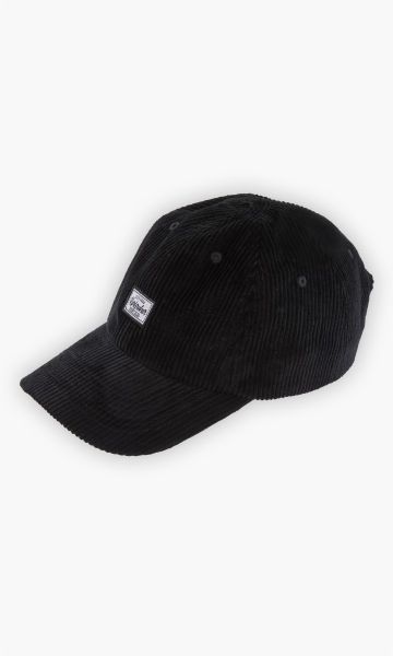 KSC Cap, Schwarz, 100% Baumwolle, Cordmaterial, Patch mit Seit 1894 Karlsruher Sport-Club, verstellbarer Strapback-Verschluss