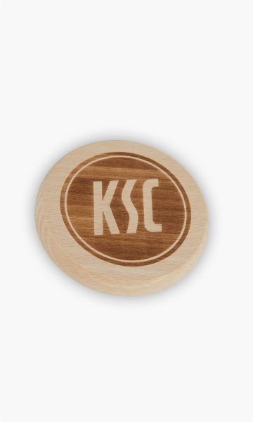 Dubbedeckel Holz Logo