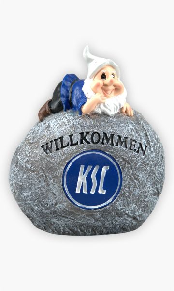 Gartenzwerg Stein Willkommen Solar