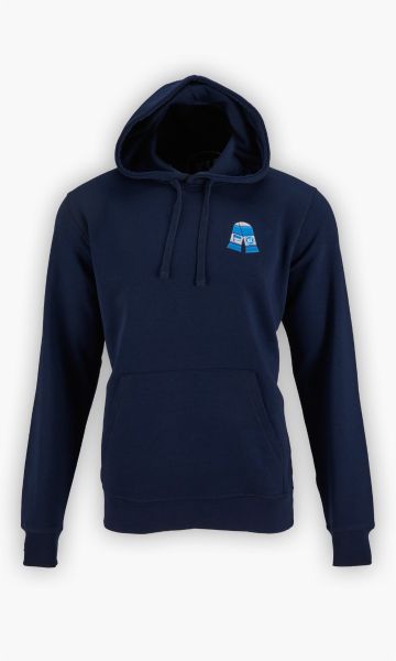KSC Hoodie Navyblau 60% Baumwolle, 40% Polyester Blockstreifen-Design KSC-Logo und Hertha-Logo verstellbare Kapuze Kängurutasche Fanfreundschaft