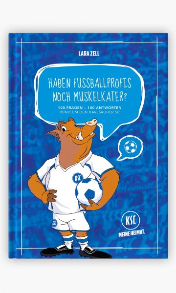 KSC Kinderbuch Papier "100 Fragen - 100 Antworten rund um den Karlsruher SC" Lara Zell Hardcover Bilderdruck matt 68 Seiten DIN A4