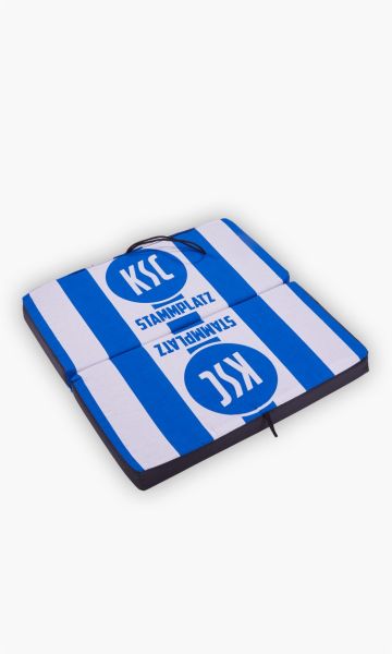 Klappkissen Streifen Logo