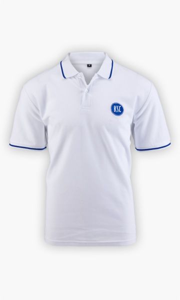 Poloshirt weiß Logo