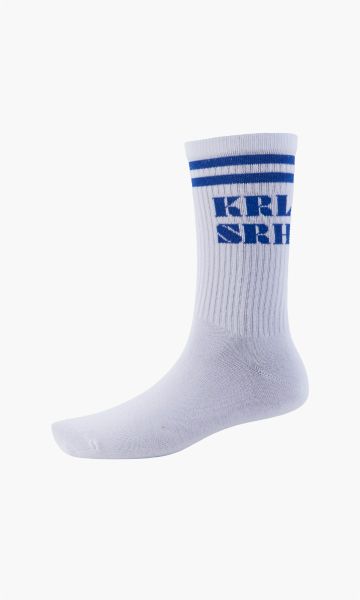 Socken Krlsrh weiß-blau