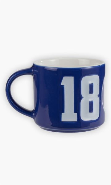 KSC Tasse, Blau, 100% Keramik, 0,3 Liter Fassungsvermögen, Geprägtes Gründungsjahr „1894“ , Mit geprägtem KSC-Logo, Außen: Blau / Innen: Weiß