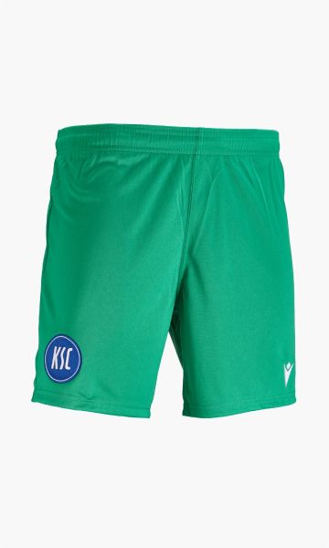 KSC Torwarttrikothose, grün, 100% Polyester, Kids, Saison 2025/26, Hochwertiges Funktionsmaterial für optimale Bewegungsfreiheit, Elastischer Bund für perfekten Sitz, KSC-Logo Patch