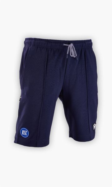 KSC Jogginghose kurz 24-25 Macron Navyblau 60% Baumwolle, 40% Polyester Seitentaschen elastischer Bund Kordelzug KSC-Logo Silikon