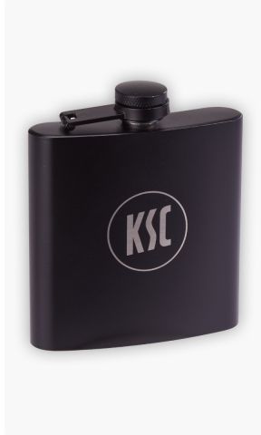 Flachmann KSC Logo schwarz