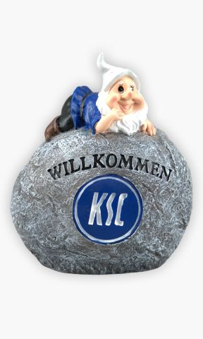 Gartenzwerg Stein Willkommen Solar