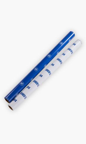 KSC Geschenkpapier, Blau-Weiß, 100 % Papier, 2er-Set, Eine Rolle in Weiß mit Schriftzug „KARLSRUHER SC“ und „1894“, Andere Rolle in Blau mit KSC-Logos