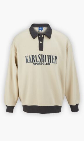 KSC Sweater, Cremefarben, 60 % Baumwolle, 40 % Polyester, Gestickter 