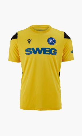 KSC Torwarttrikot, gelb, 100% Polyester, kids, Saison 25-26, Offizielles Torwarttrikot in gelb, Gesticktes KSC-Logo, Leichtes, atmungsaktives Funktionsmaterial, Sportlicher Schnitt für optimale Bewegungsfreiheit