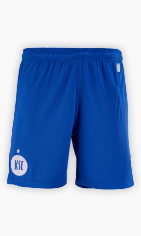 KSC Trikothose Pokal, Blau, 100% Polyester, atmungsaktives Material, texturierter Stoff, elastischer Bund, KSC-Logo gestickt Weiß, Meisterstern 