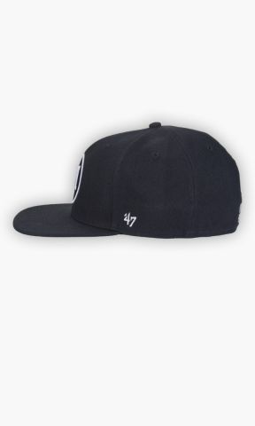 Cap 47 Logo flat grau