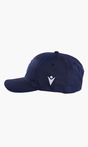 KSC Cap, Navyblau, 95 % Polyester, 5 % Elasthan, Atmungsaktives Material in Navyblau, Gesticktes KSC‑Logo auf der Vorderseite, Größenverstellbar für optimalen Sitz, Farblich abgesetzte blaue Paspeln