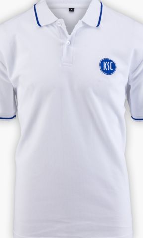 Poloshirt weiß Logo