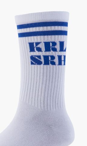 Socken Krlsrh weiß-blau