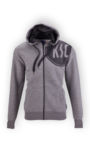 Sweatjacke Logo grau