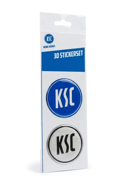 Aufkleber 3D Logo 2er Set