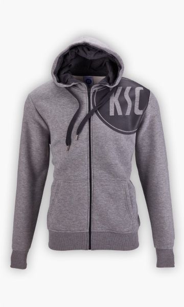 Sweatjacke Logo grau