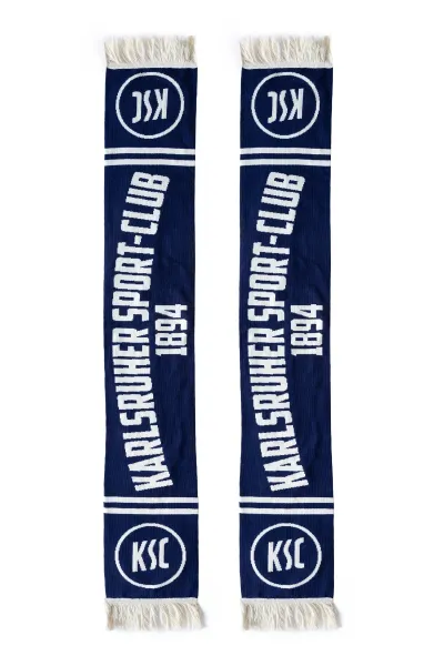 Schal KSC retro navy GOTS