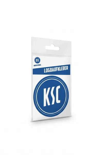 Aufkleber Logo blau
