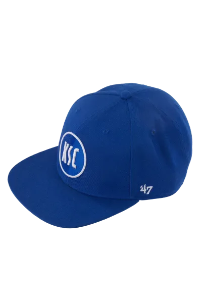 Cap 47 Logo blau closed flat