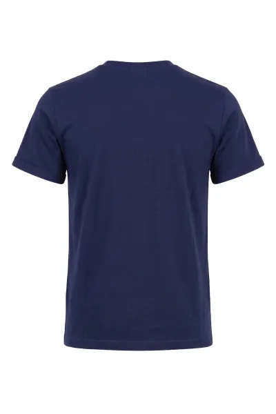 KSC T-Shirt Basic Ladies Dunkelblau 100% Baumwolle gesticktes KSC-Logo 1894-Schriftzug am Bund Rundhalsausschnitt