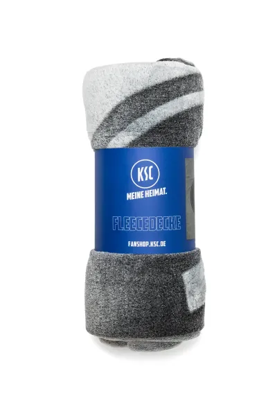 Fleecedecke Flanell grau