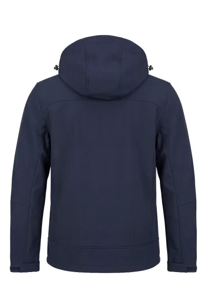 KSC Softshelljacke, Navyblau, 96 % Polyester, 4 % Elasthan, Wasserabweisend & winddicht, Weiches Fleece-Innenfutter, Verstellbare Kapuze mit Kordelzug, Kapuze im Kragen verstaubar, Reißverschlusstaschen, KSC-Logo Ton-in-Ton