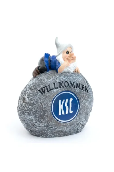 Gartenzwerg Stein Willkommen Solar