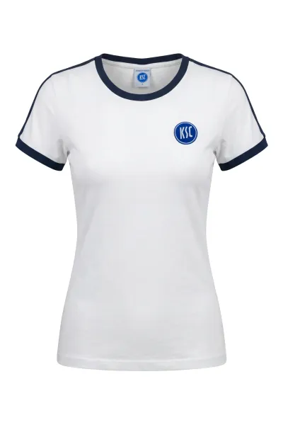 T-Shirt Ladies Retro weiß