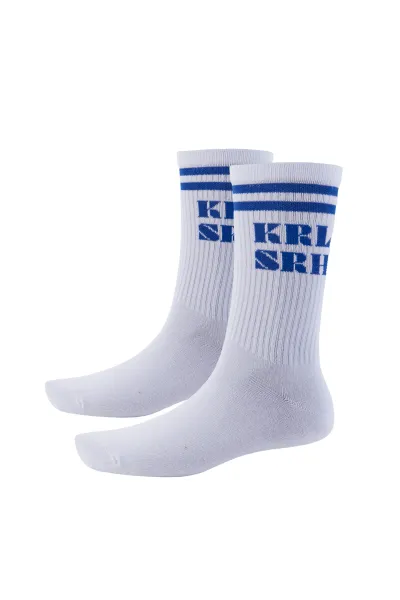 Socken Krlsrh weiß-blau