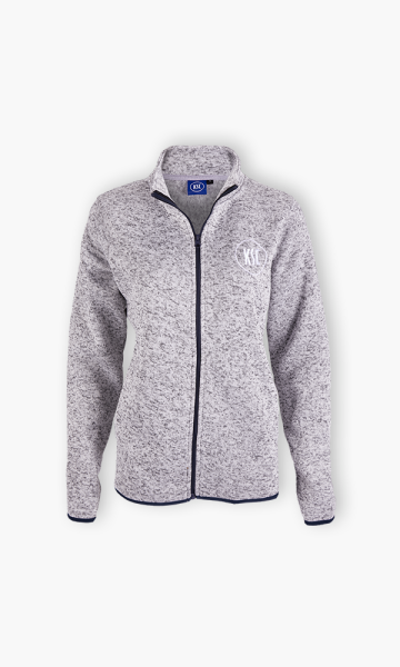 Strickfleecejacke Logo