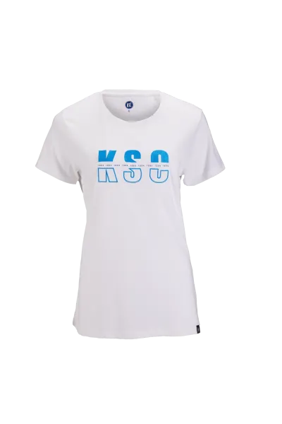 T-Shirt KSC Buchstaben Ladies weiß