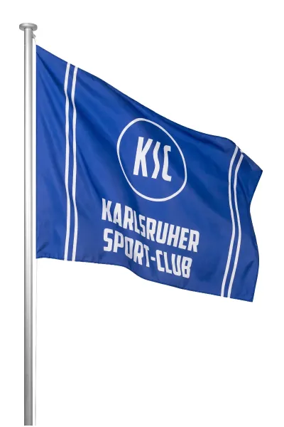Fahne Logo Streifen mit Schlaufe