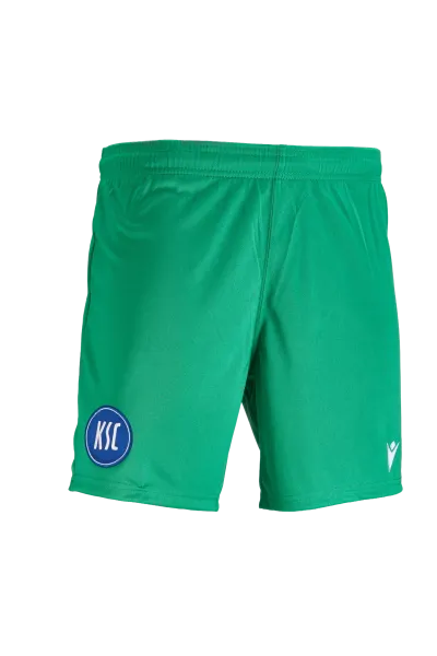 KSC Torwarttrikothose, grün, 100% Polyester, Saison 2025/26, Hochwertiges Funktionsmaterial für optimale Bewegungsfreiheit, Elastischer Bund für perfekten Sitz, KSC-Logo Patch