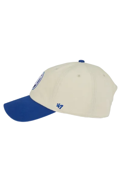 Cap 47 Logo creme-blau