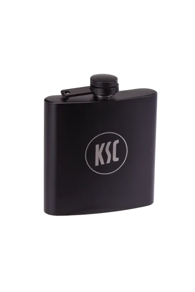 Flachmann KSC Logo schwarz
