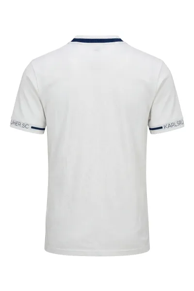T-Shirt Piqué Logo weiß